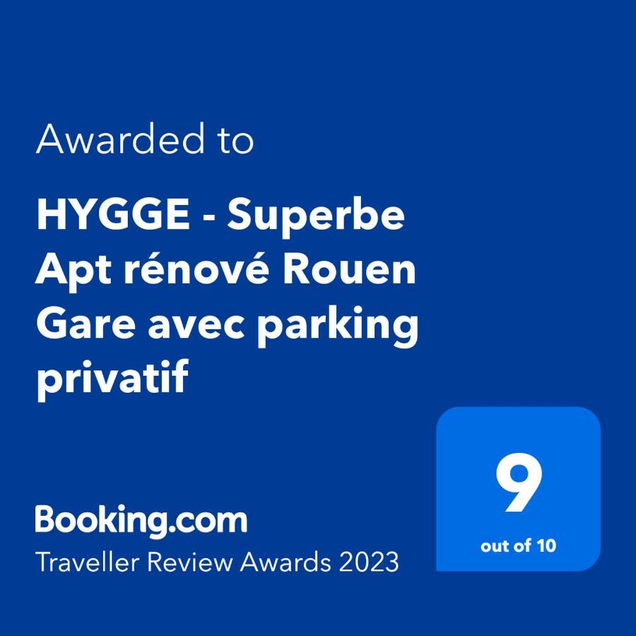 Hygge - Superbe Apt Renove Rouen Gare Avec Parking Privatifアパートメント エクステリア 写真
